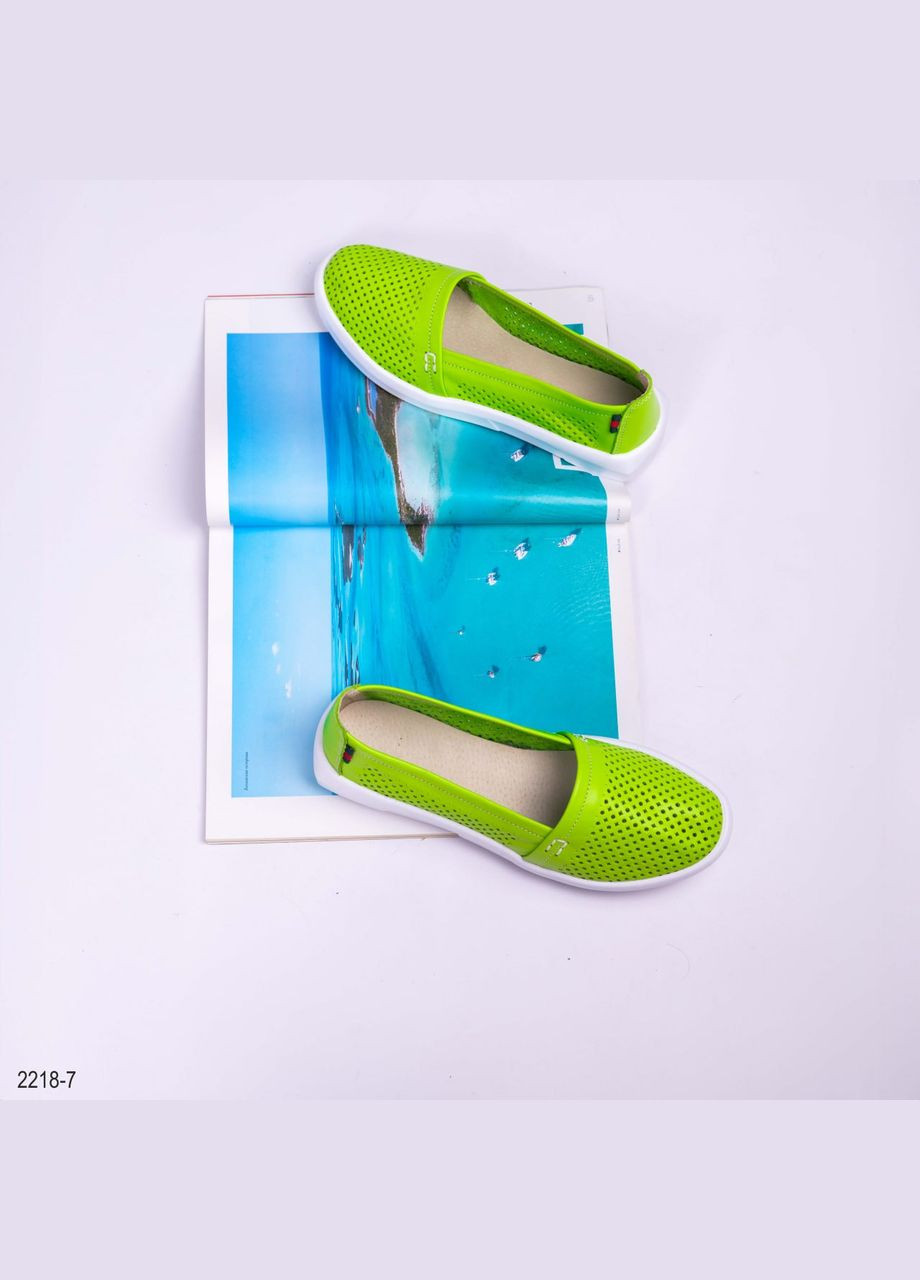 Зеленые мокасины Vakko