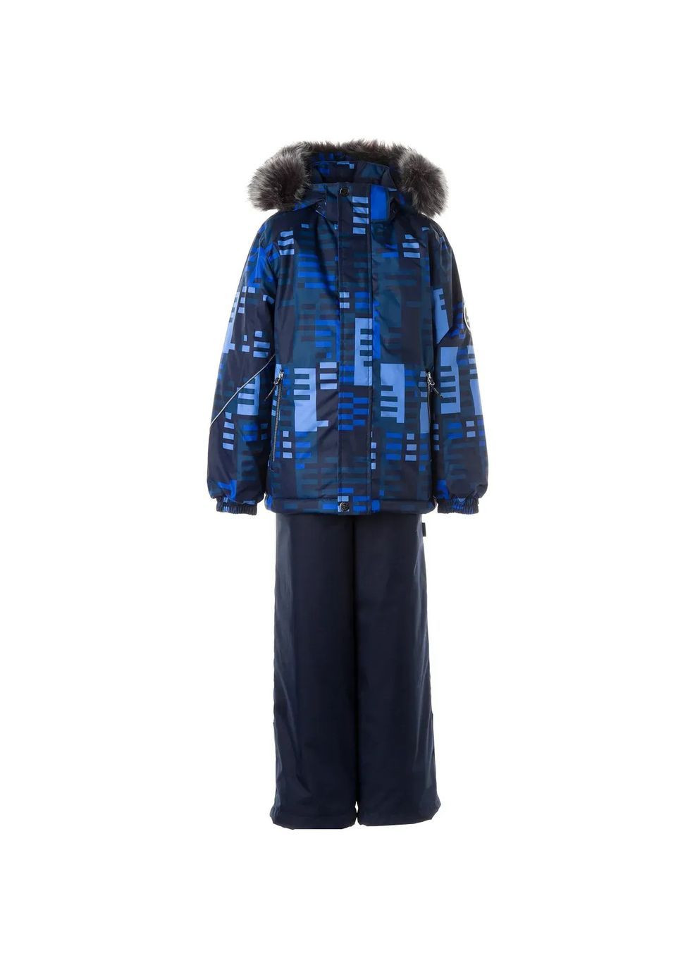 Темно-синя комплект зимовий dante 1: куртка + напівкомбінезон, р.122, темно-синій () Huppa 41930130-12686-122