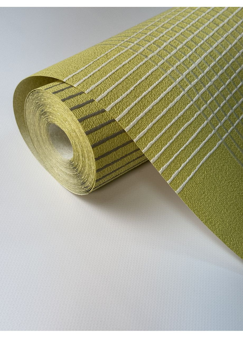 Шпалери вінілові салатові на флізеліновій основі 6615-40 53см для спальні, коридору, кухні, залу MARBURG (371776170)