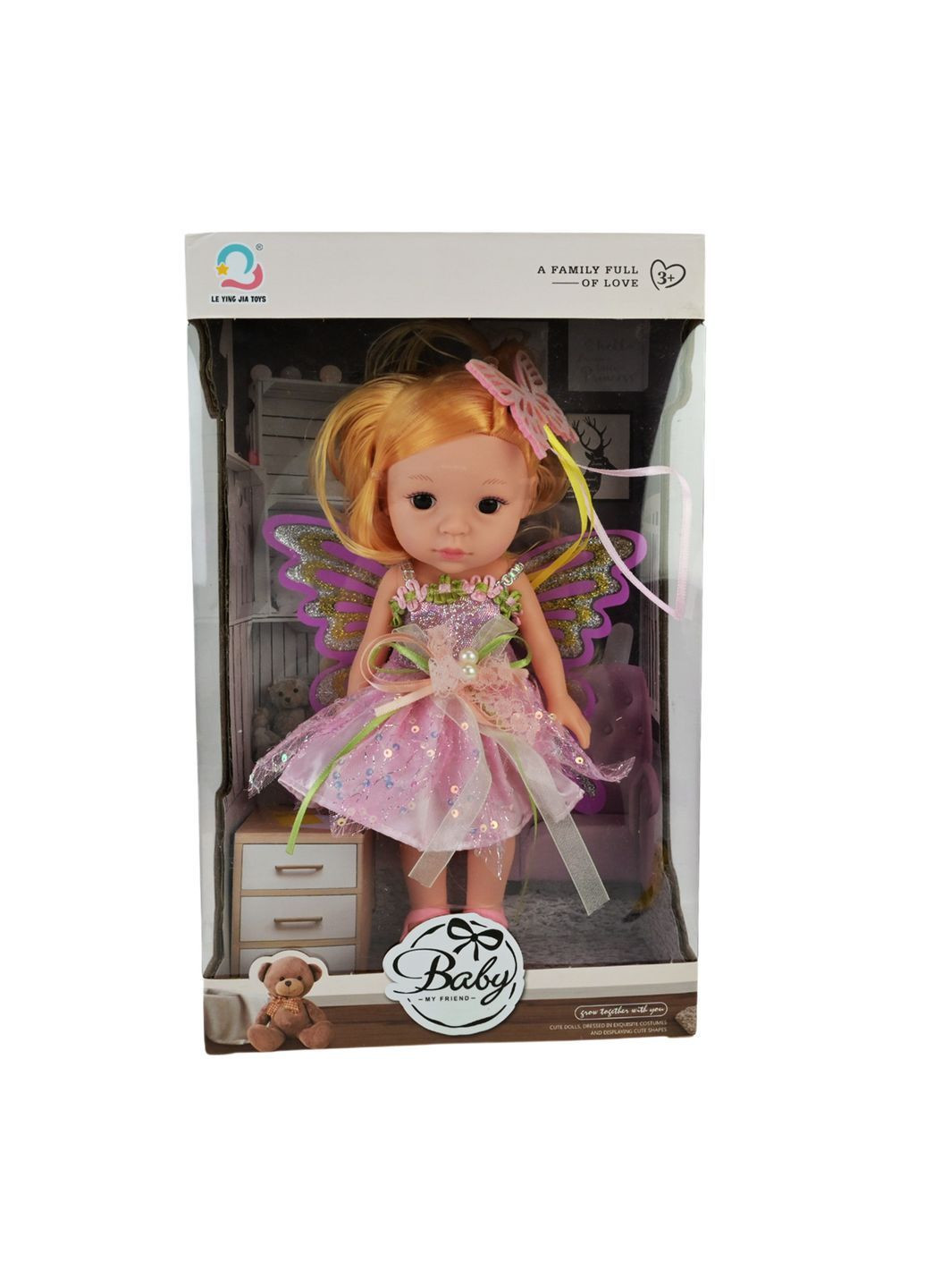 Кукла-фея в модном платье, игрушка для детей, в ассортименте - No Brand H04-44/46 (371926061)