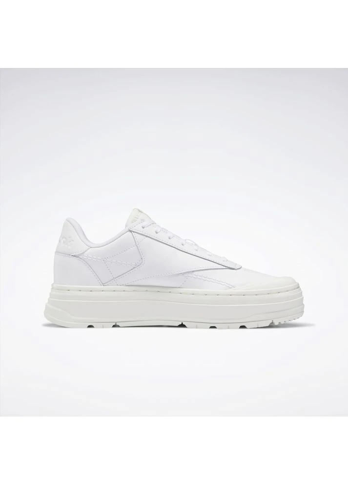 Кроссовки Club C Double Geo White H69140 Reebok белые всесезоны (401631671)