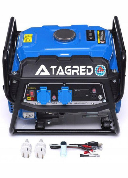 Генератор бензиновий однофазний Professional TA1600AVR (1.6 кВт, 50 Гц, 230 В) та AVR стабілізатор лічильник мотогодин (1898) Tagred (264208338)
