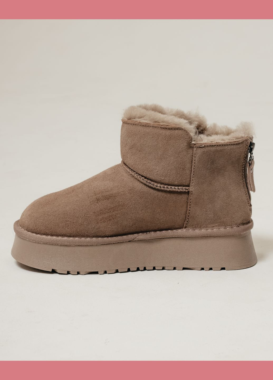 Уггі сіро-бежеві замша хутро Prima d'Arte (304429201)