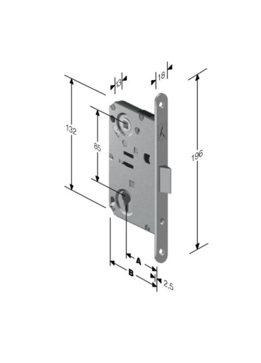 Art W69 Механізм кл 18мм пол хром (B.Sweet) Bonaiti (322520594)