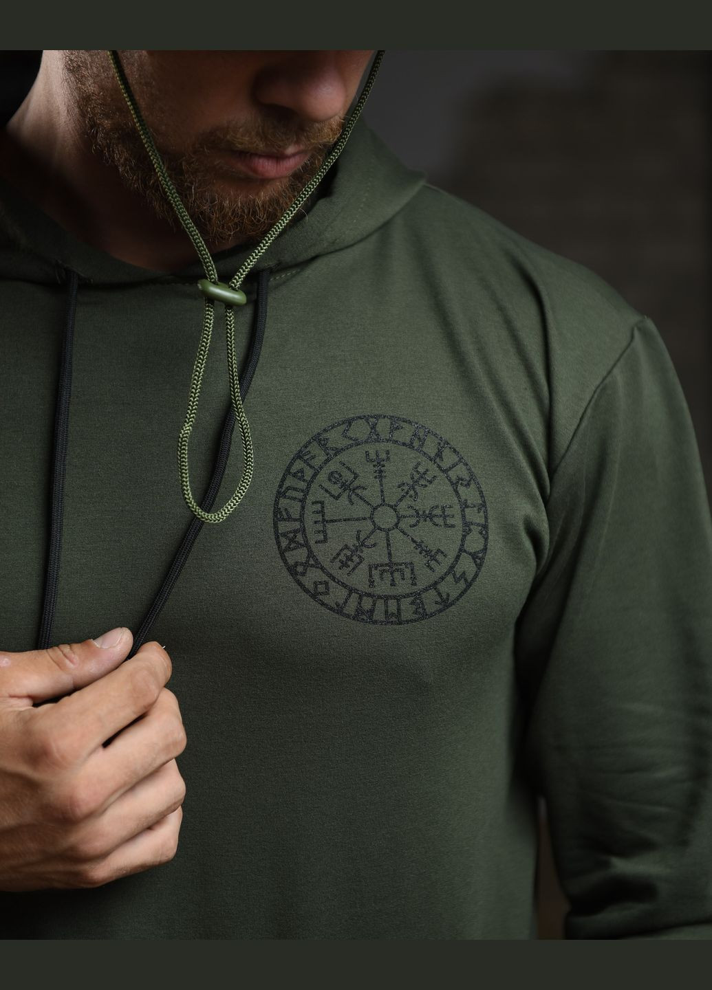 Тактичне чоловіче худі Смерть зачекає оливу No Brand (301083736)