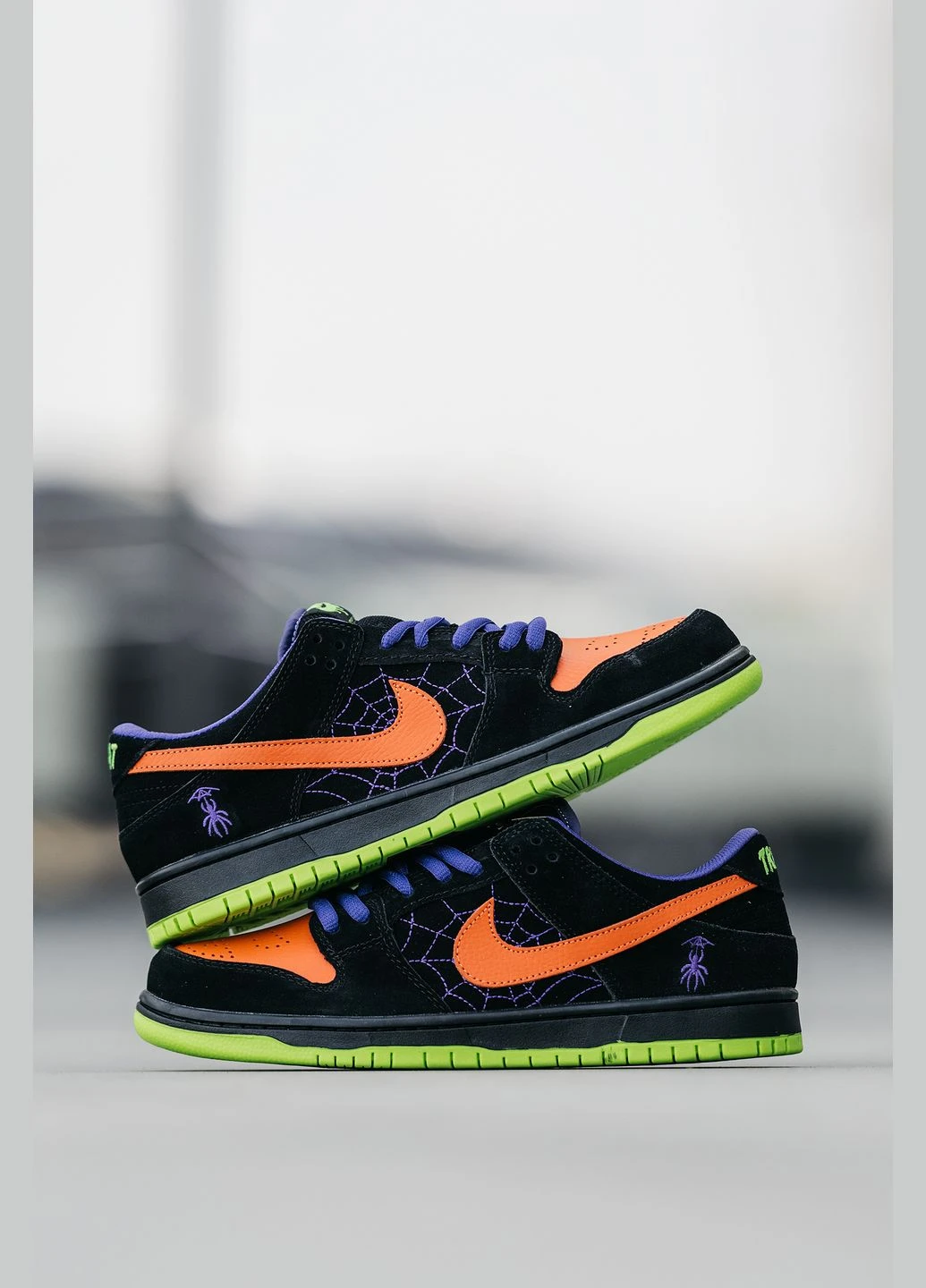 Чорні кросівки чоловічі і жіночі nike sb dunk low night of mischief halloween black orange | найк сб данк низькі чорні оранжеві демісезон No Brand