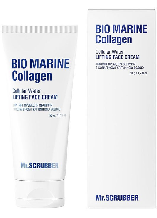 Лифтинг крем для лица с коллагеном и клеточной водой Bio Marine Collagen 50g (1369886-16498519) Mr. Scrubber (368642258)