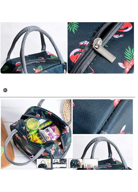 Ланч бег "Flamingos" - чорний No Brand (295012627)