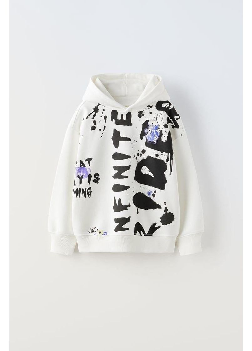 Худые, белая толстовка мужская, свитшот с принтом No Brand (353505772)