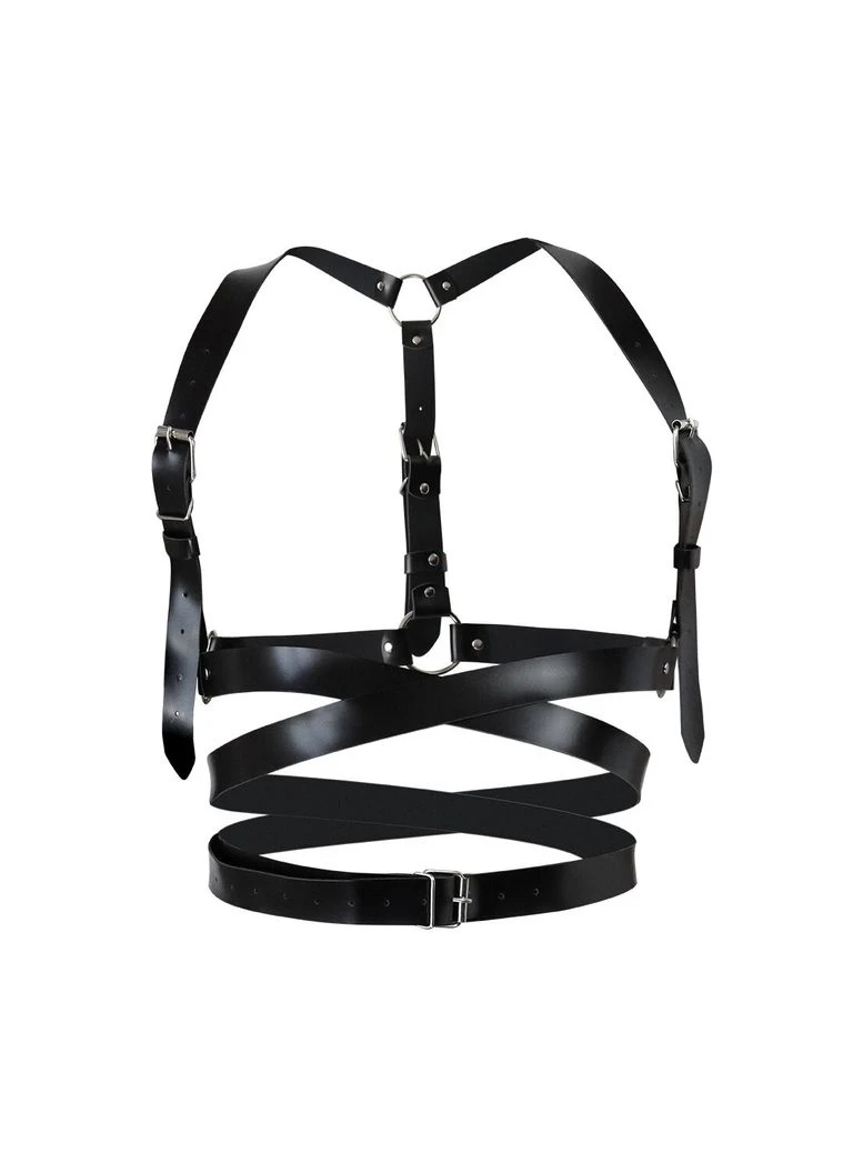 Шкіряна портупея Melani Leather harness, Чорна XS-M Art of Sex (282966697)