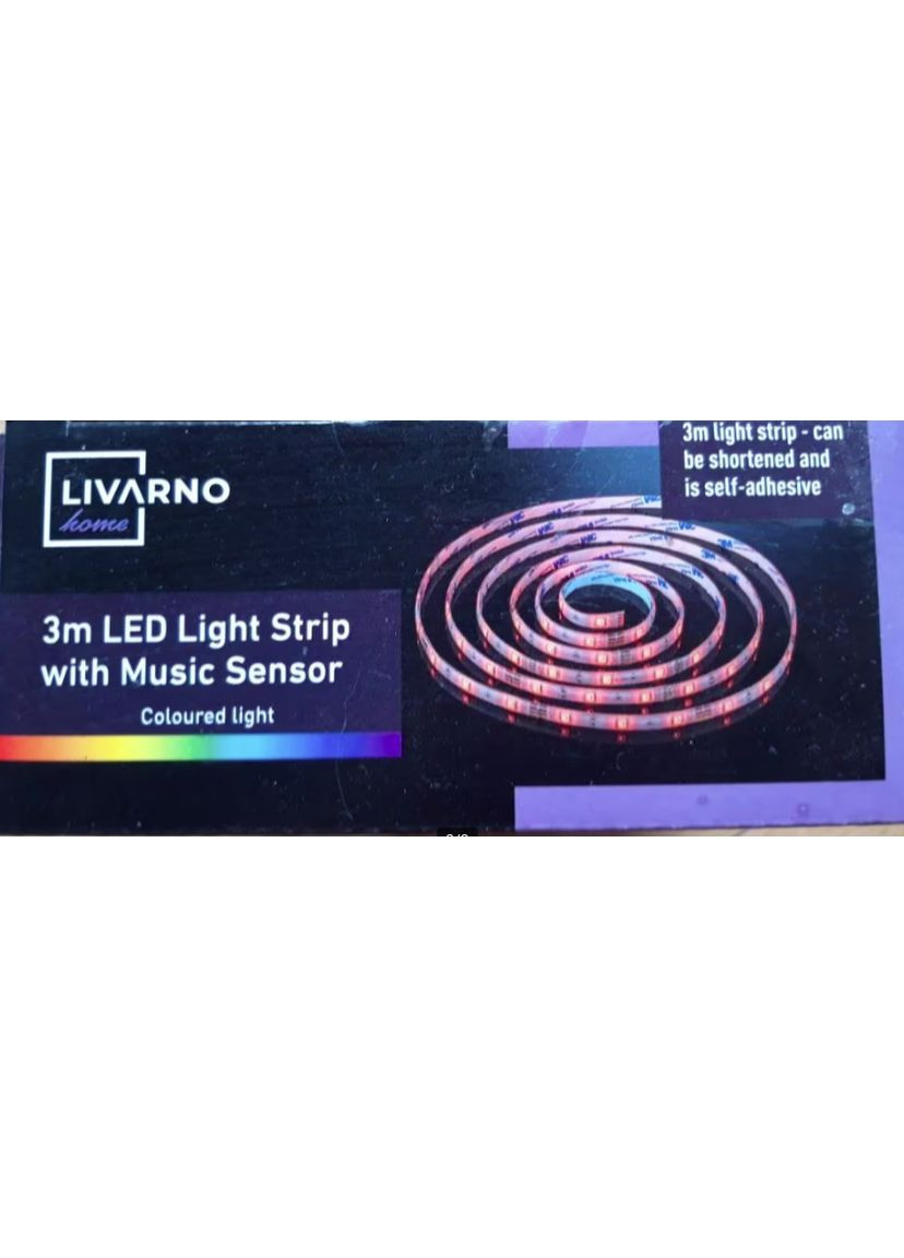 Led Світлодіодна світлова стрічка з пультом для телевізора 3м Livarno home (363320347)