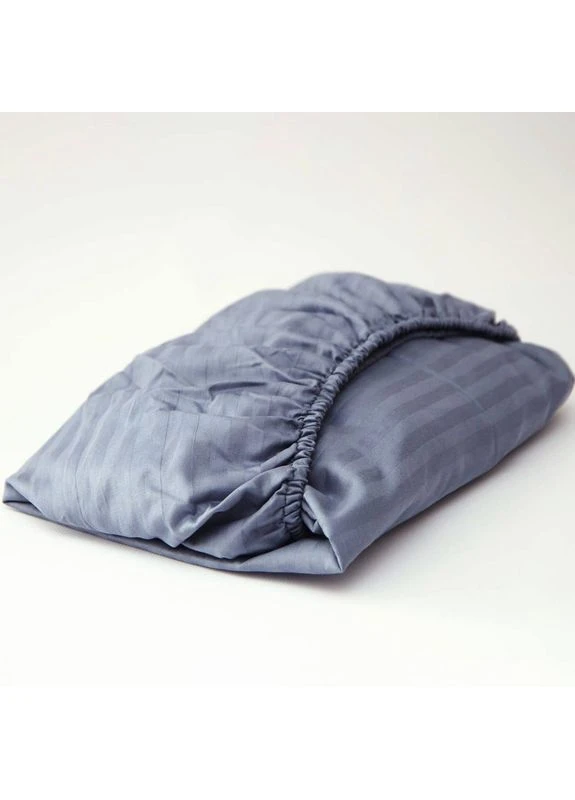Простирадло на резинці Satin Stripe 80х190х25 см (MS-850005861) Moon&Star Soft Blue (386593309)