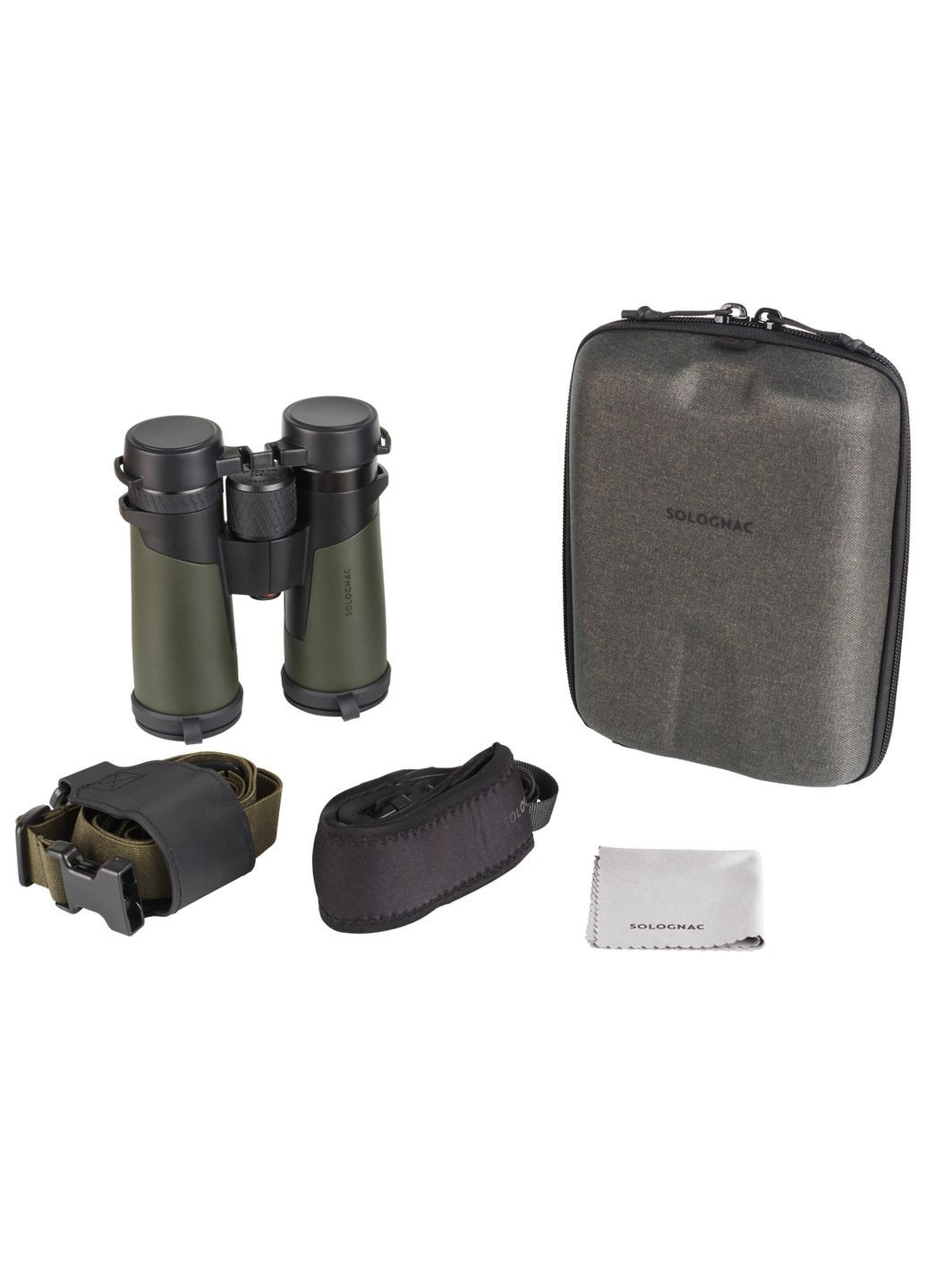 Бинокль 900 10 х 42 Водонепроницаемый Олива Solognac (348117204)