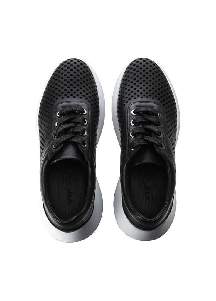 Кроссовки женские VIF чёрные (323464355)