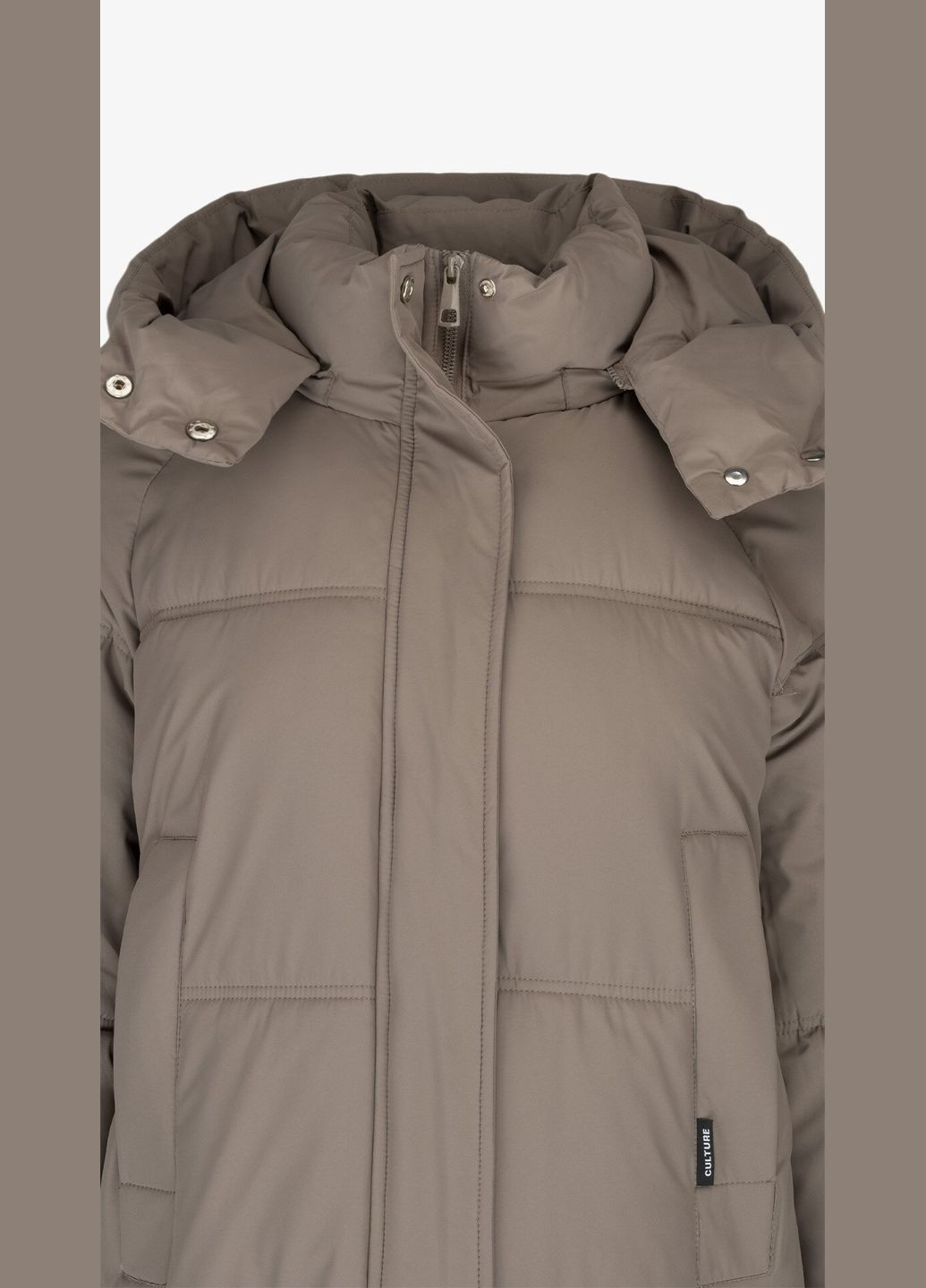 Кавова зимня куртка однотонна жіноча 2431-f341 shop (2000999164217) On me