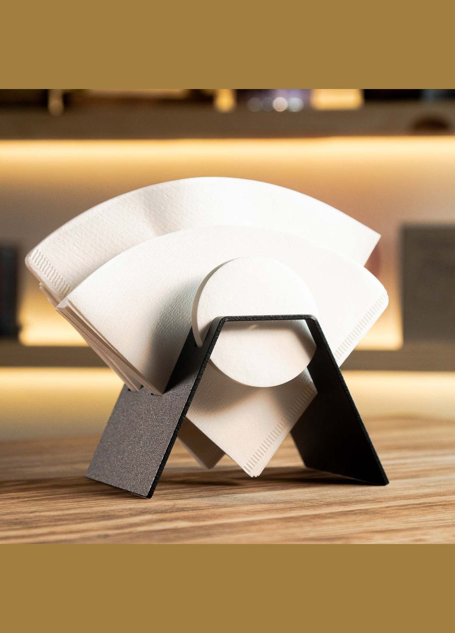 Подставка держатель Mr. Heavy для кофейных фильтров Черная (R-300228-VS) No Brand (314455071)