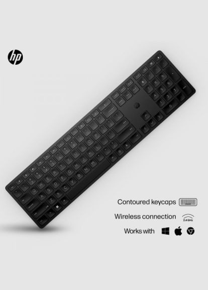 Клавіатура (4R184AA) HP 450 programmable wireless ua black (268147743)