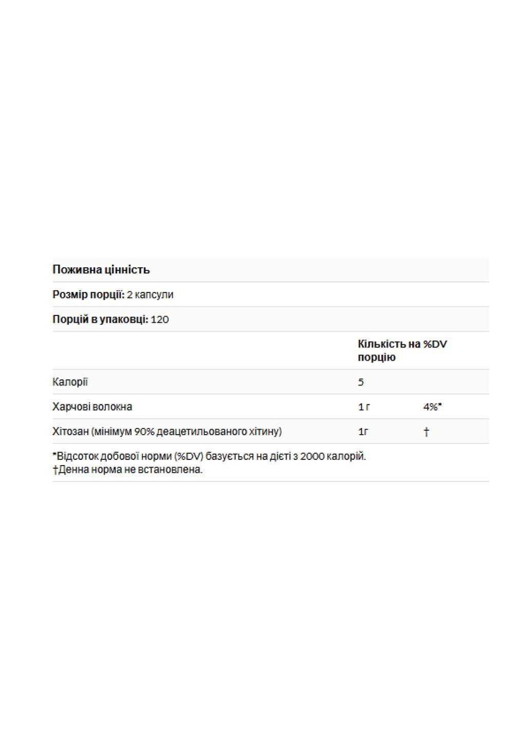 Дієтична добавка Хітозан 500мг для схуднення та нормалізації холестерину 240 капсул Source Naturals (367956473)