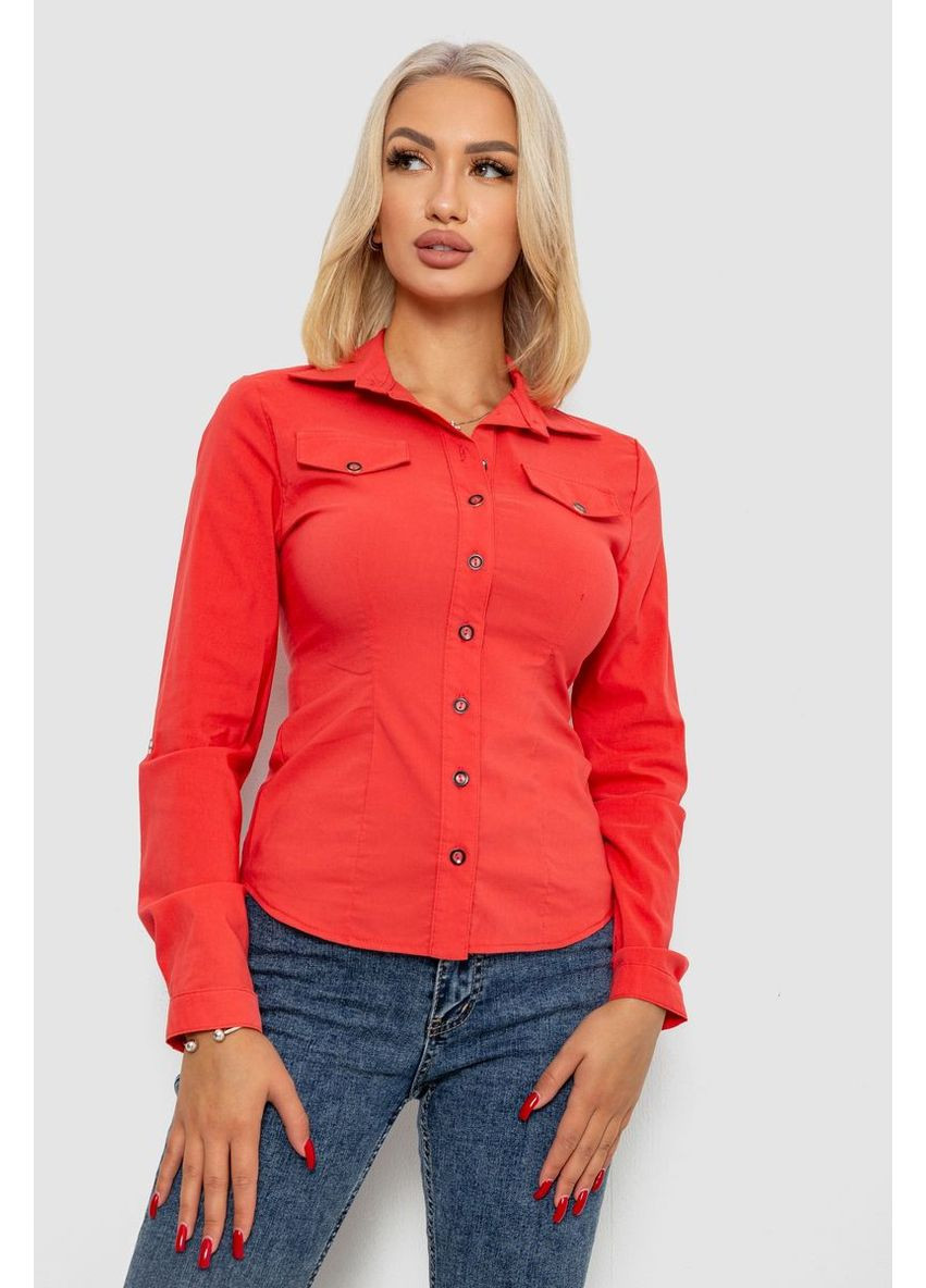 Коралловая кэжуал рубашка Ager