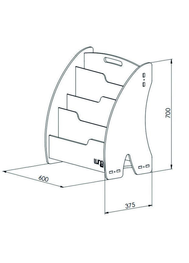 Книжный стеллаж LunaToys (327890332)