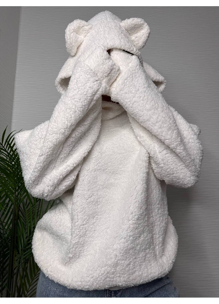 Плюшеве жіноче худі з вушками No Brand Р4939-385/2 (369402626)