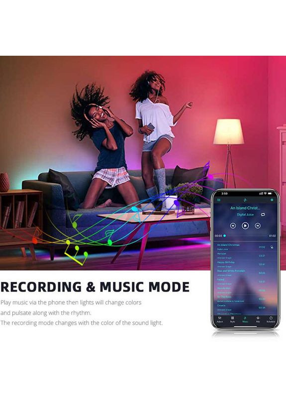 Світлодіодна RGB лампочка Smart bulb light 4pcs with Bluetooth E27 with app white No Brand (361078188)