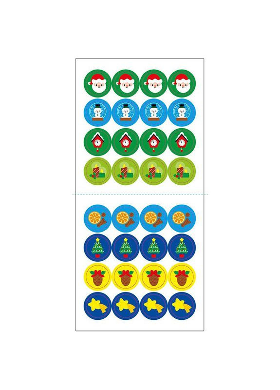 Мозаїка з наліпок для малюків "Санта" 166068, 8 сторінок Ranok Creative (366421394)