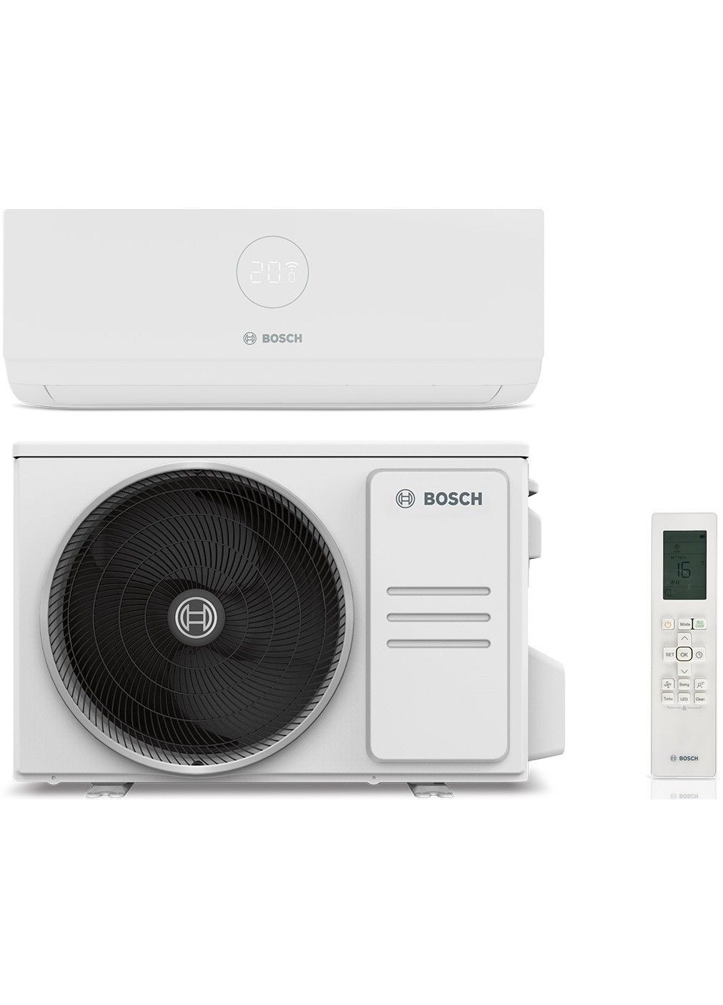 Кондиционер 7733701736 Climate 3000i 35м2 инвертор 12000BTU 3.6кВт A++/A+ -15°С Wi-Fi-ready R32 белый Bosch (363320972)