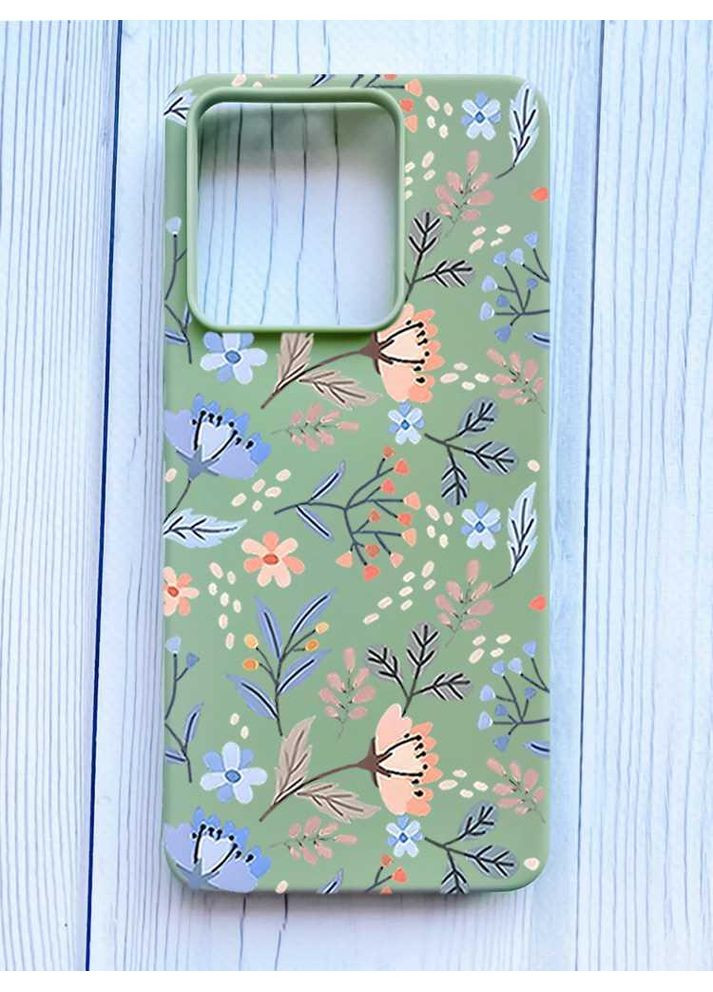 Матовый чехол на Xiaomi Redmi Note 13 Pro 5G Цветочный фон (принт 371) Creative (355395275)