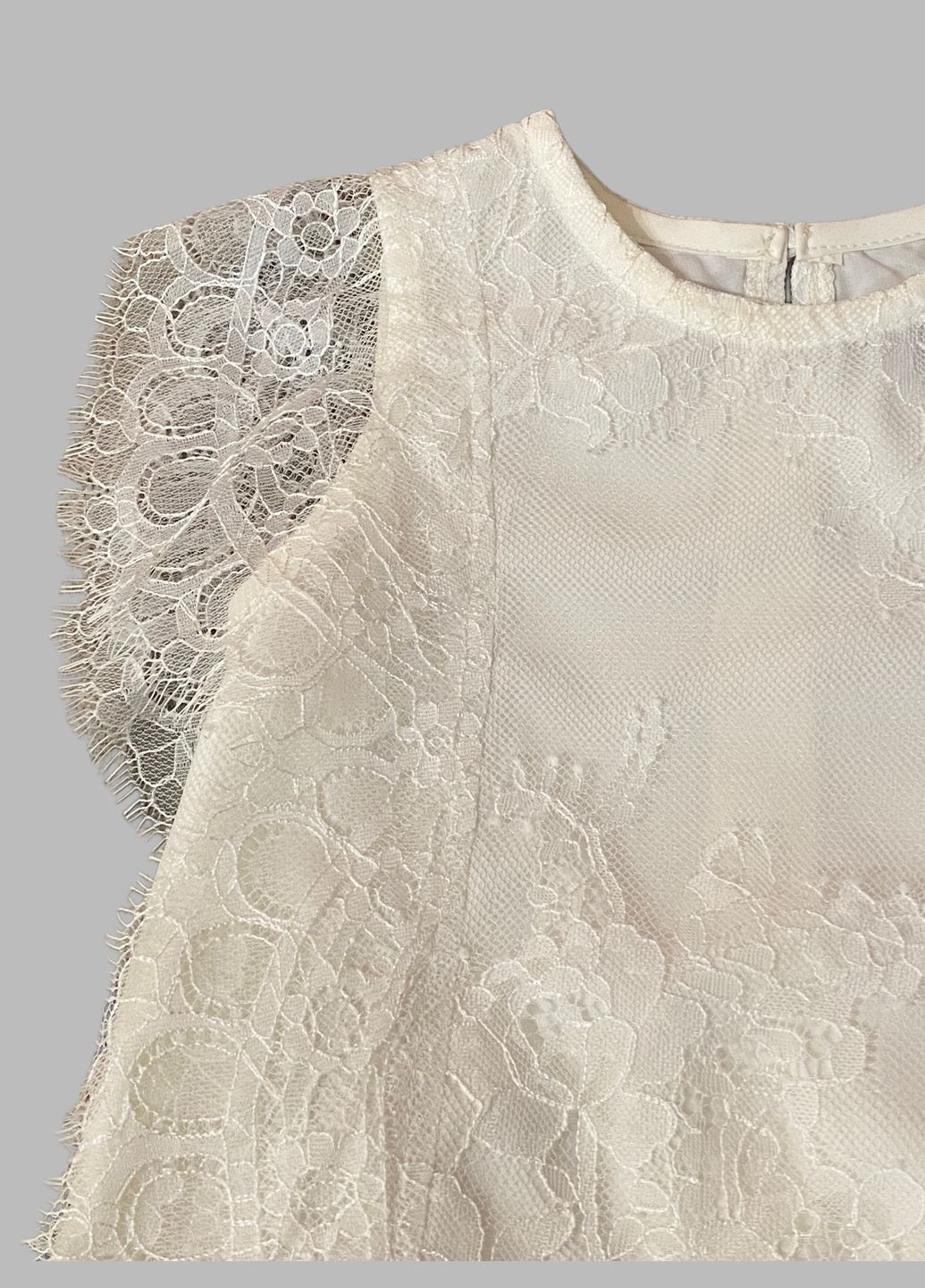 Школьная блуза с коротким рукавом для девочки молочная Baby Angel (342199582)