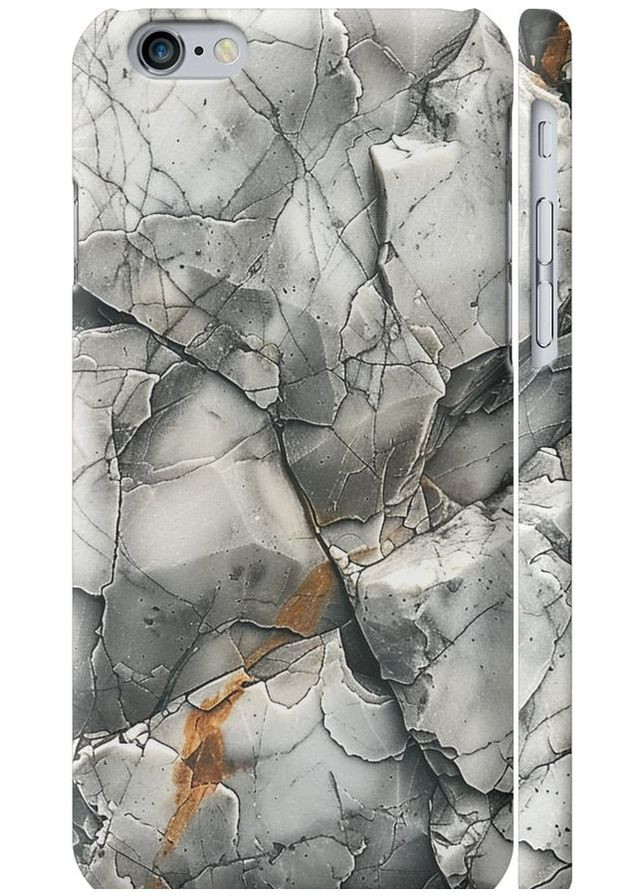 3D пластиковый матовый чехол 'Серый мрамор' для Endorphone apple iphone 6 (285118799)