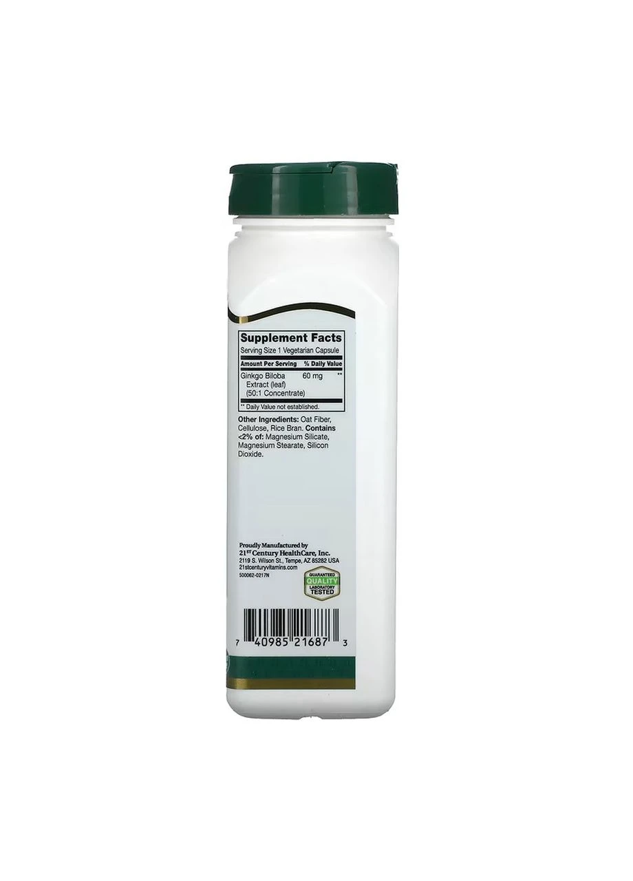 Ginkgo Biloba Extract - 200 caps 21st Century (392265519)