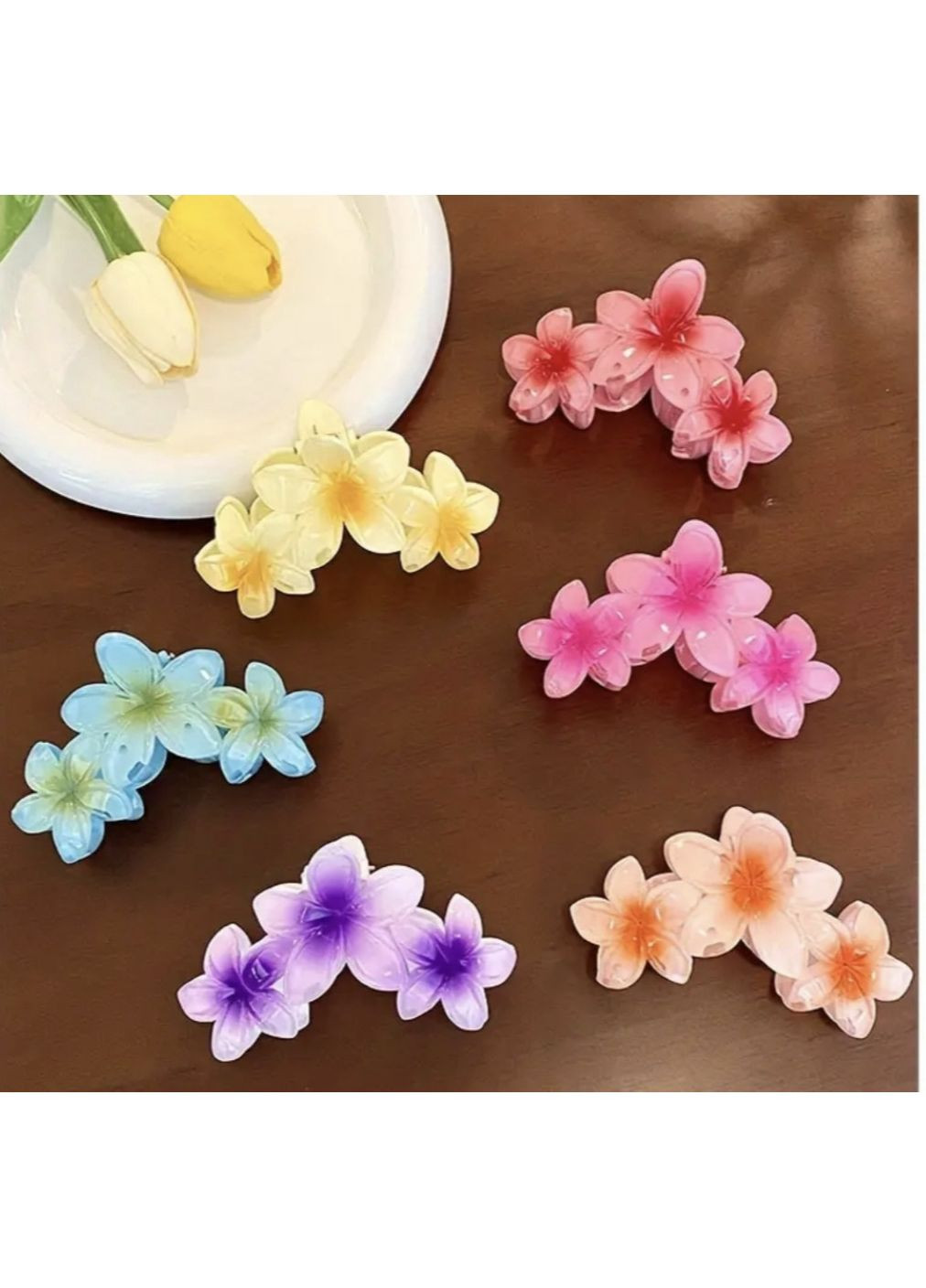 Заколка-крабик цветок China (354821463)