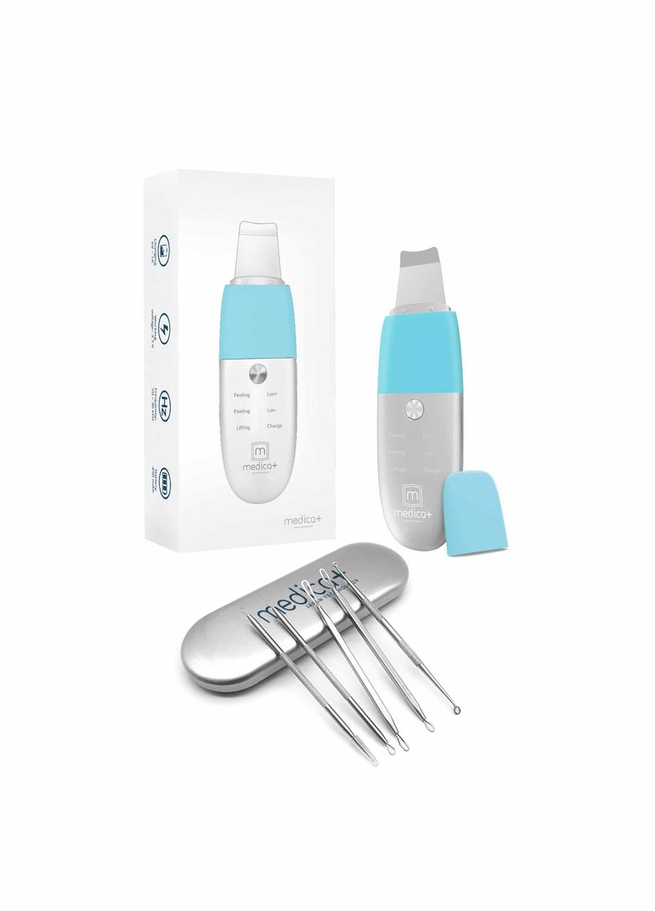 Ультразвуковий скрабер VIBROSKIN 8.0 + інструменти для чищення обличча EASYCLEAN гарантія 1 рік Medica+ (296785537)