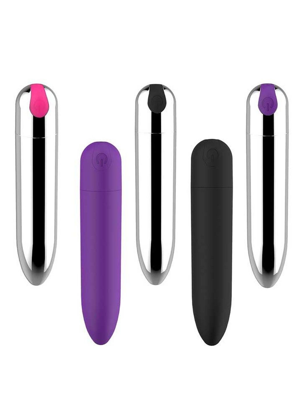 Фиолетовая водонепроницаемая вибропуля 10 режимов USB – Вибраторы No Brand (288539299)
