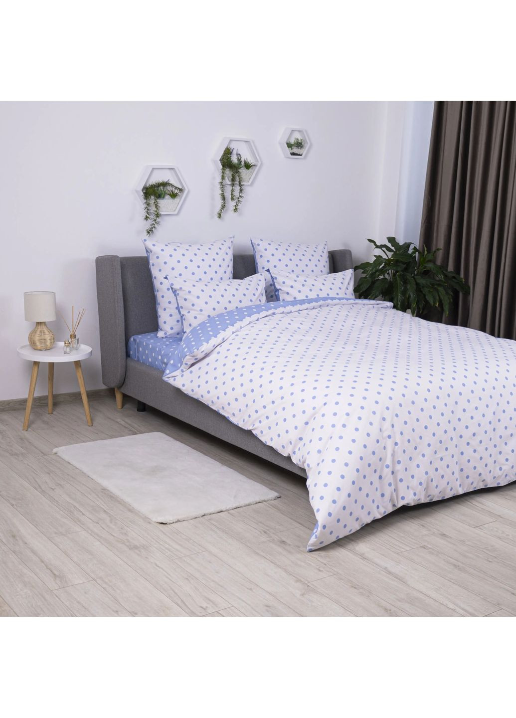 Постільна білизна Happy Sleep Light Blue Dots, 50x70 ТЕП (363133194)