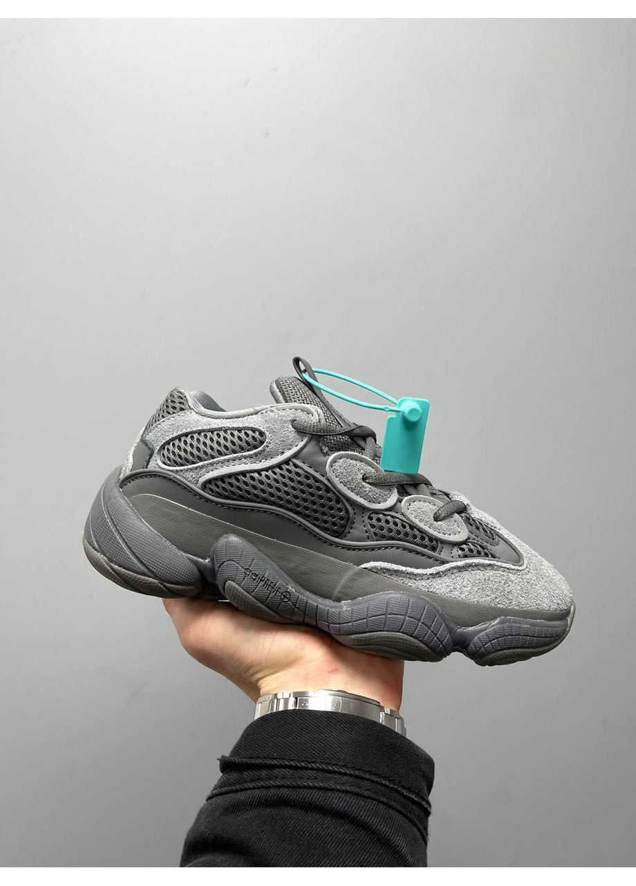 КРОССОВКИ ЖЕНСКИЕ ADIDAS YEEZY BOOST 500 GRANIT АДИДАС ИЗИ БУСТ No Brand серые демисезоны (368855773)