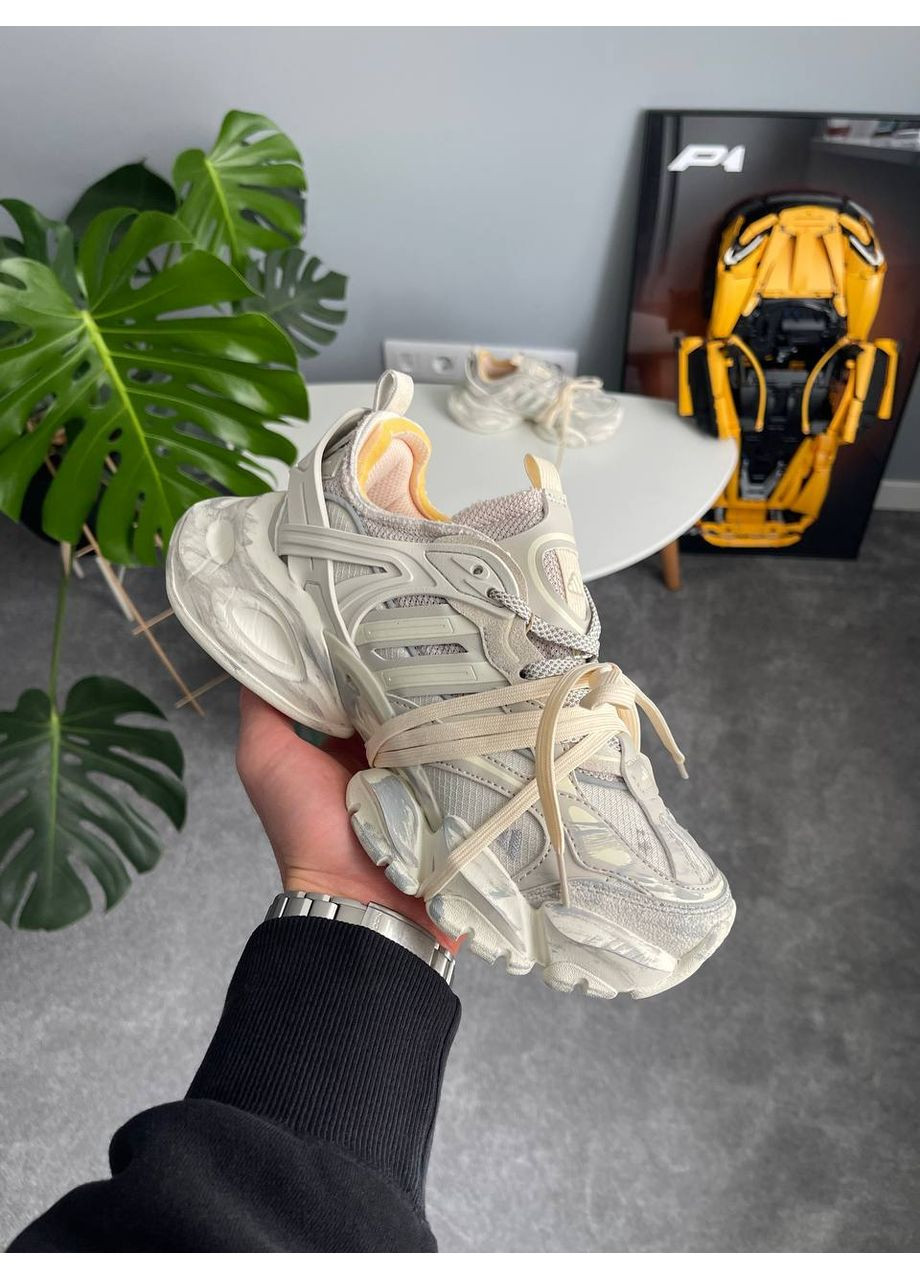 Кроссовки женские и мужские Adidas Vento XLG Deluxe Beige | Адидас Венто Делюкс бежевые No Brand серые демисезоны (356764828)