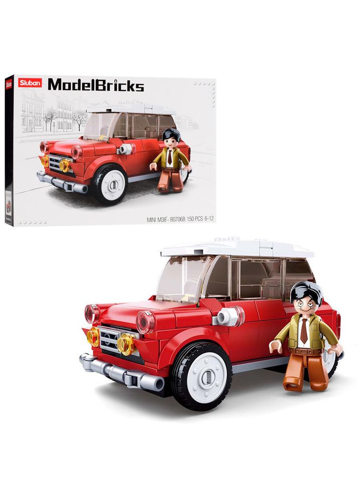 Конструктор M38-B0706B машинка, фігурка, 150 дит., Кор., 24-19-4,5см. Sluban (315798711)
