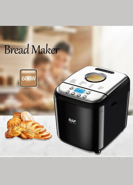 Хлібопічка R.208, 600 Вт, до 1000 г, з функцією безглютенової випічки RAF (364664005)
