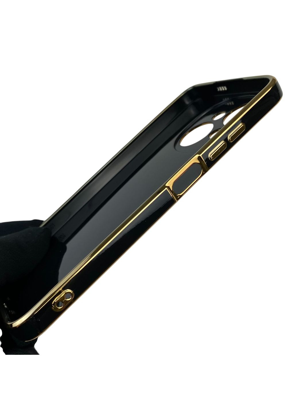 Чехол для Spark Go 2025 KL4 с кольцом-подставкой с золотой окантовкой на техно спарк го 2025 черный gs1 Tecno (366234631)