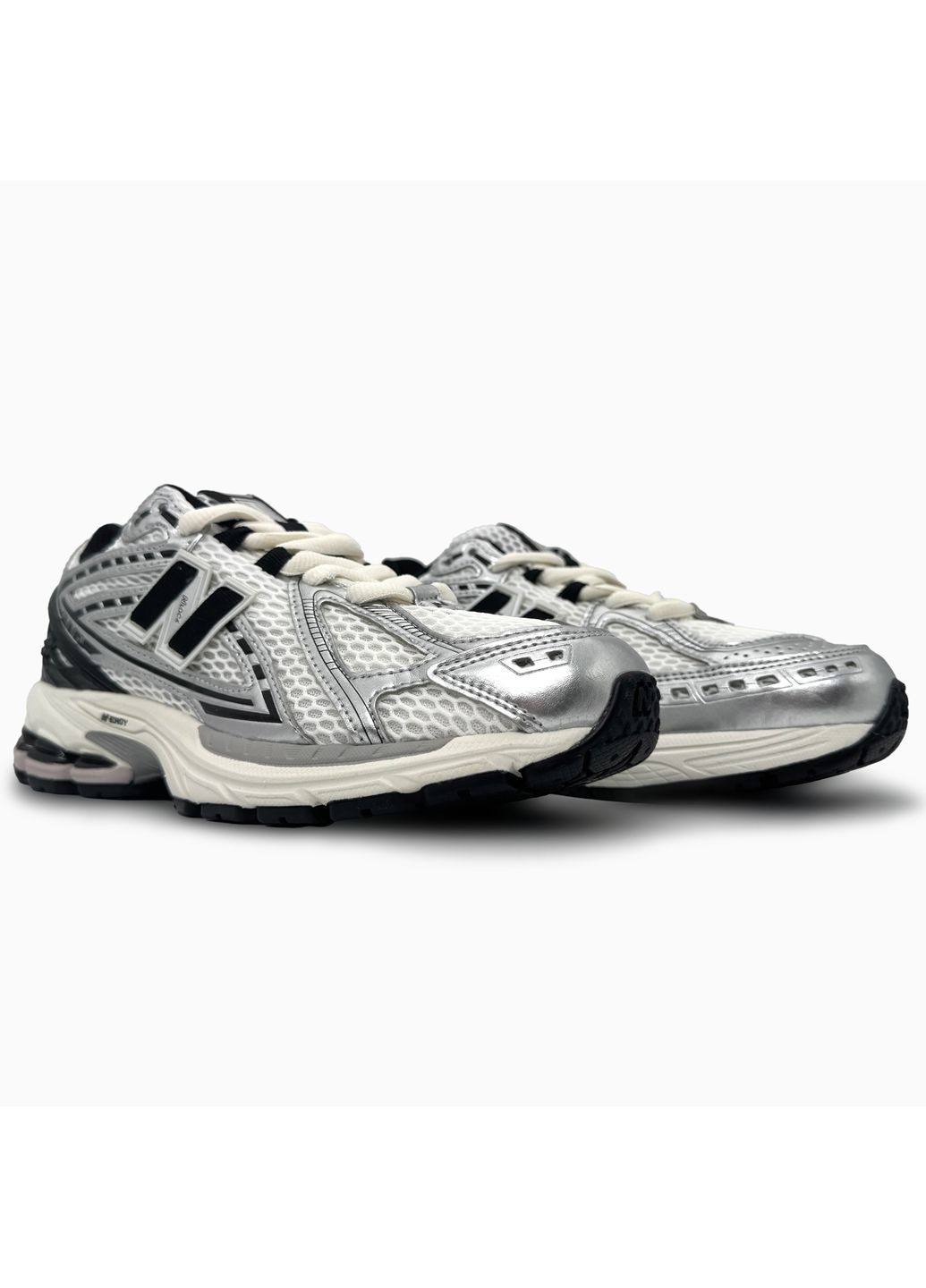 Черные демисезонные кроссовки мужские new balance 1906r white / silver / black нью беланс 1906r No Brand