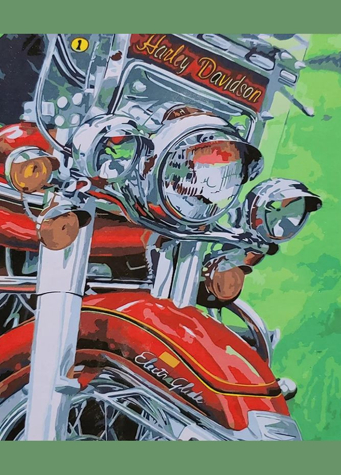 Картина по номерам ПРЕМИУМ Harley (с лаком и уровнем) 40х50 см SY6706 () Strateg (328945224)