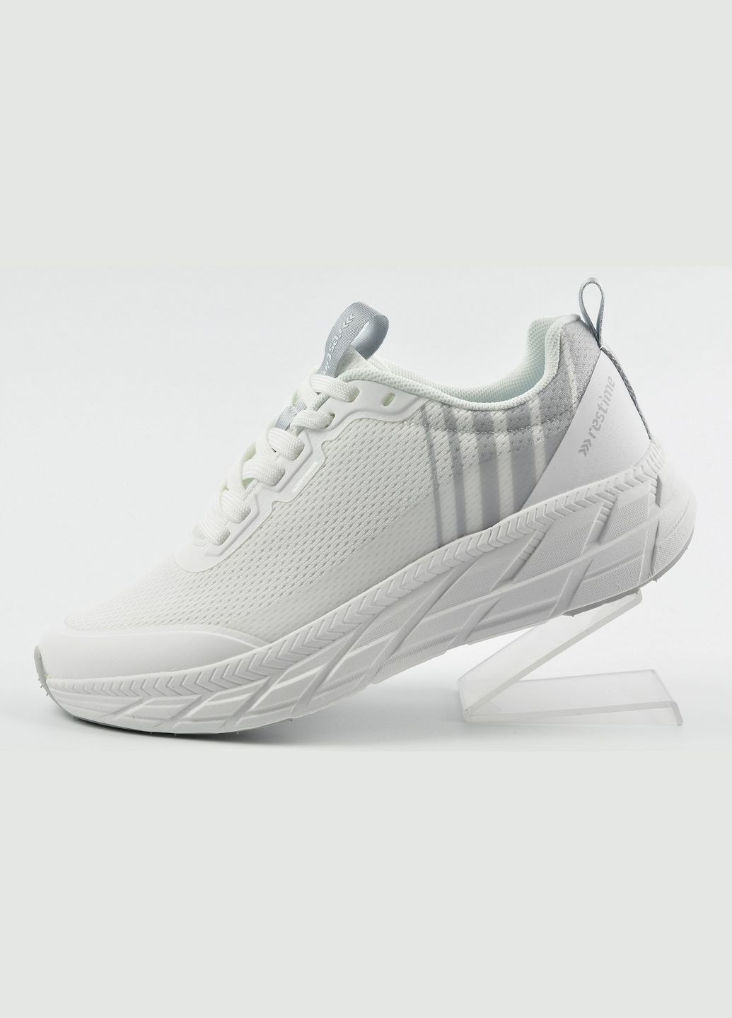 Кроссовки унисекс Restime белые лето (324433229)