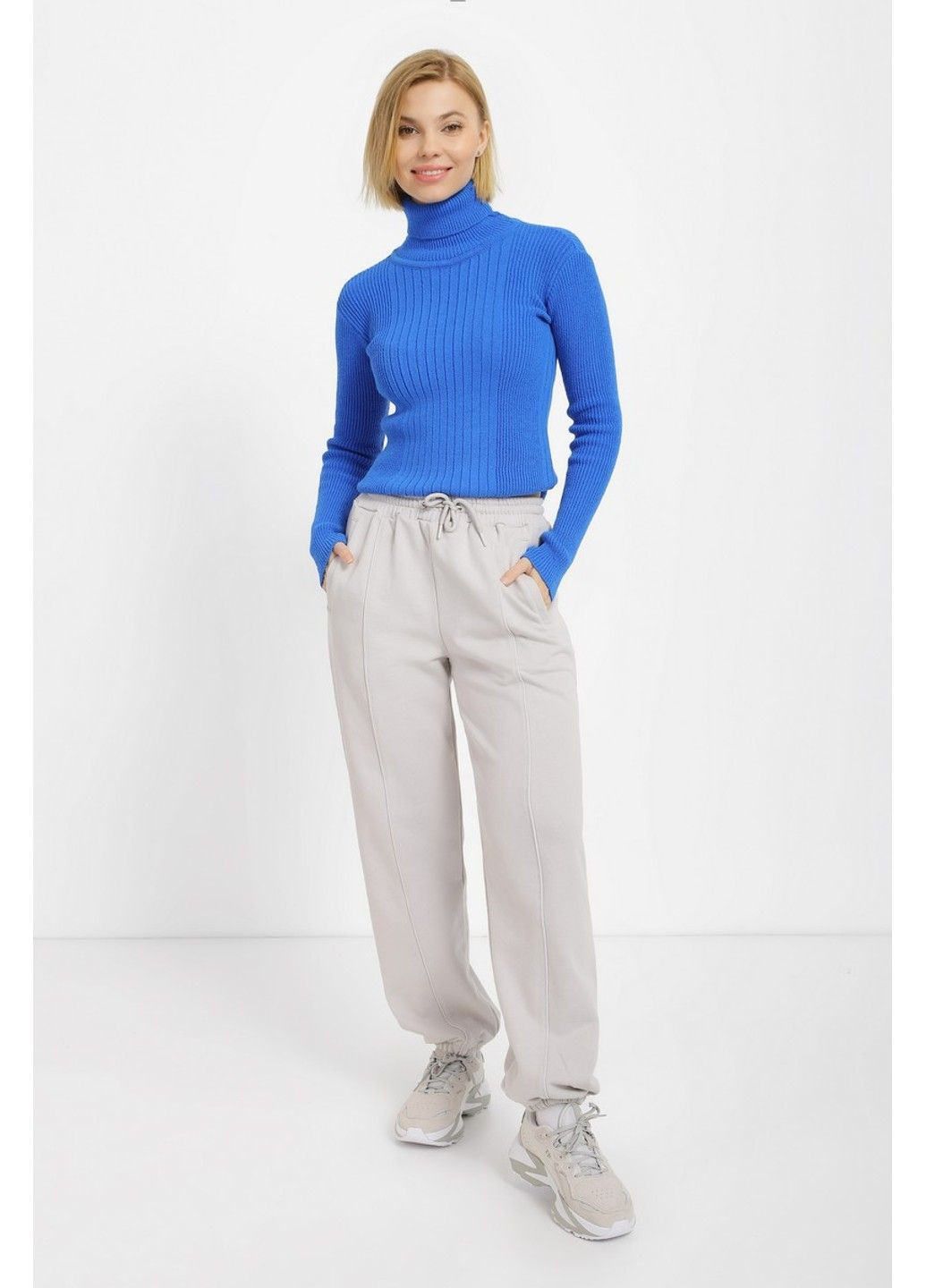 Світло-синій зимовий светр sw896 Sewel