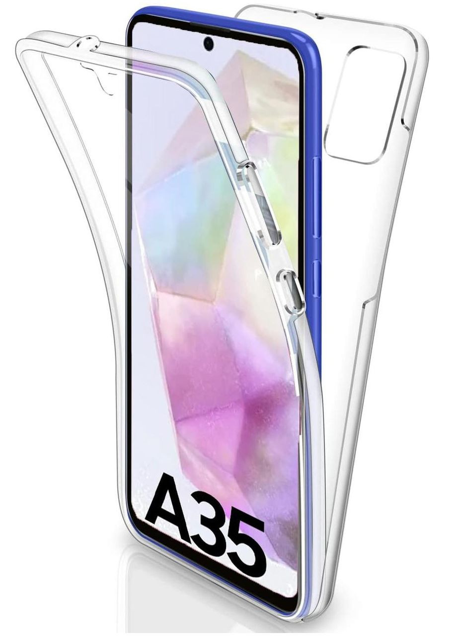 360 протиударний чохол для Samsung Galaxy A35 прозорий двосторонній чохол на самсунг А35 TPU (323166205)