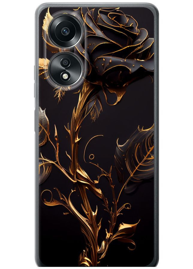 Силіконовий чохол 'Троянда 3' для Endorphone Oppo A58 4G (285769974)