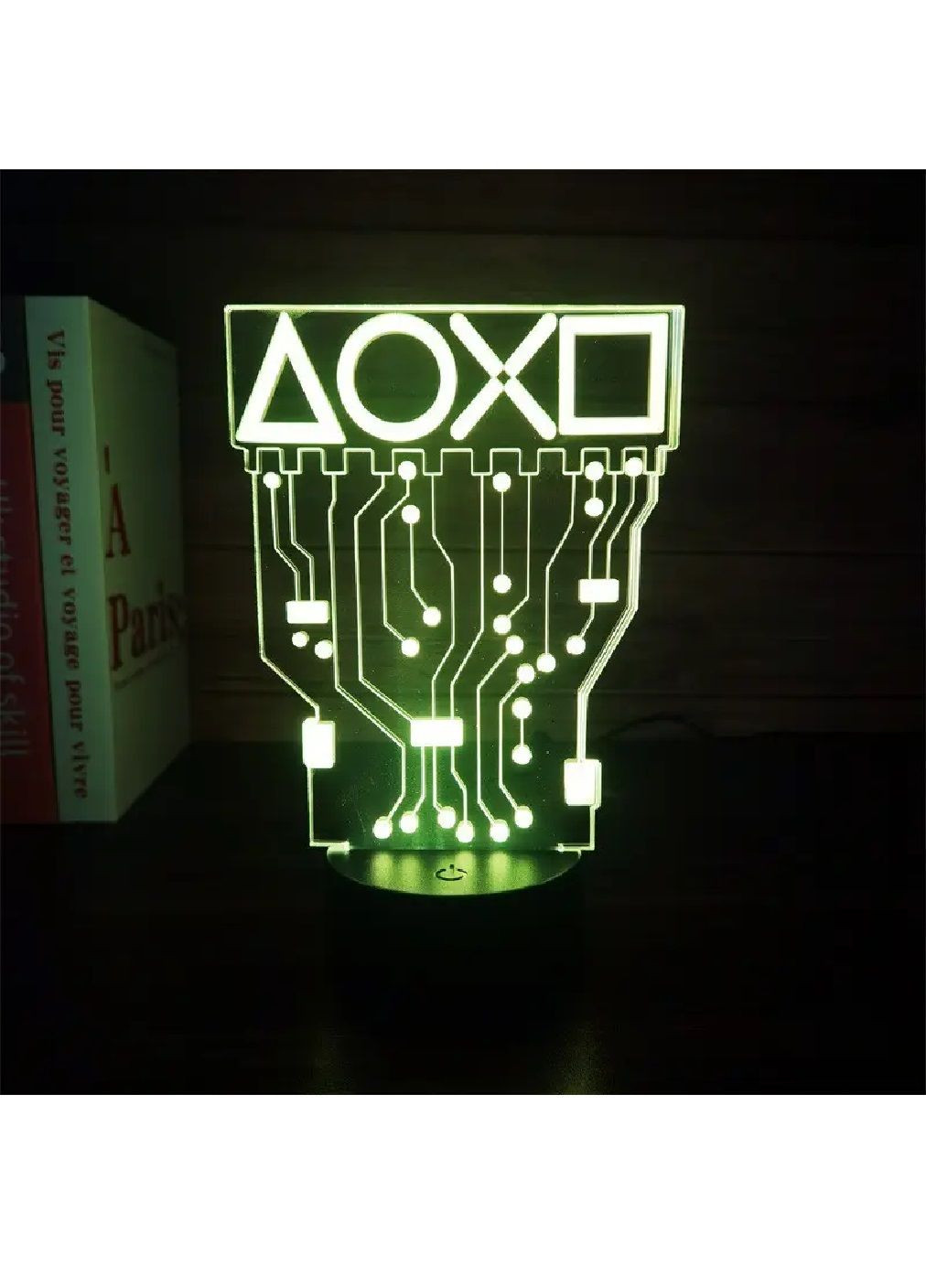 Настольный 3D LED ночник от USB с пультом регулировкой режимов подсветки 16 цветов свечения (480824-Prob) Sony Playstation Unbranded (344464809)