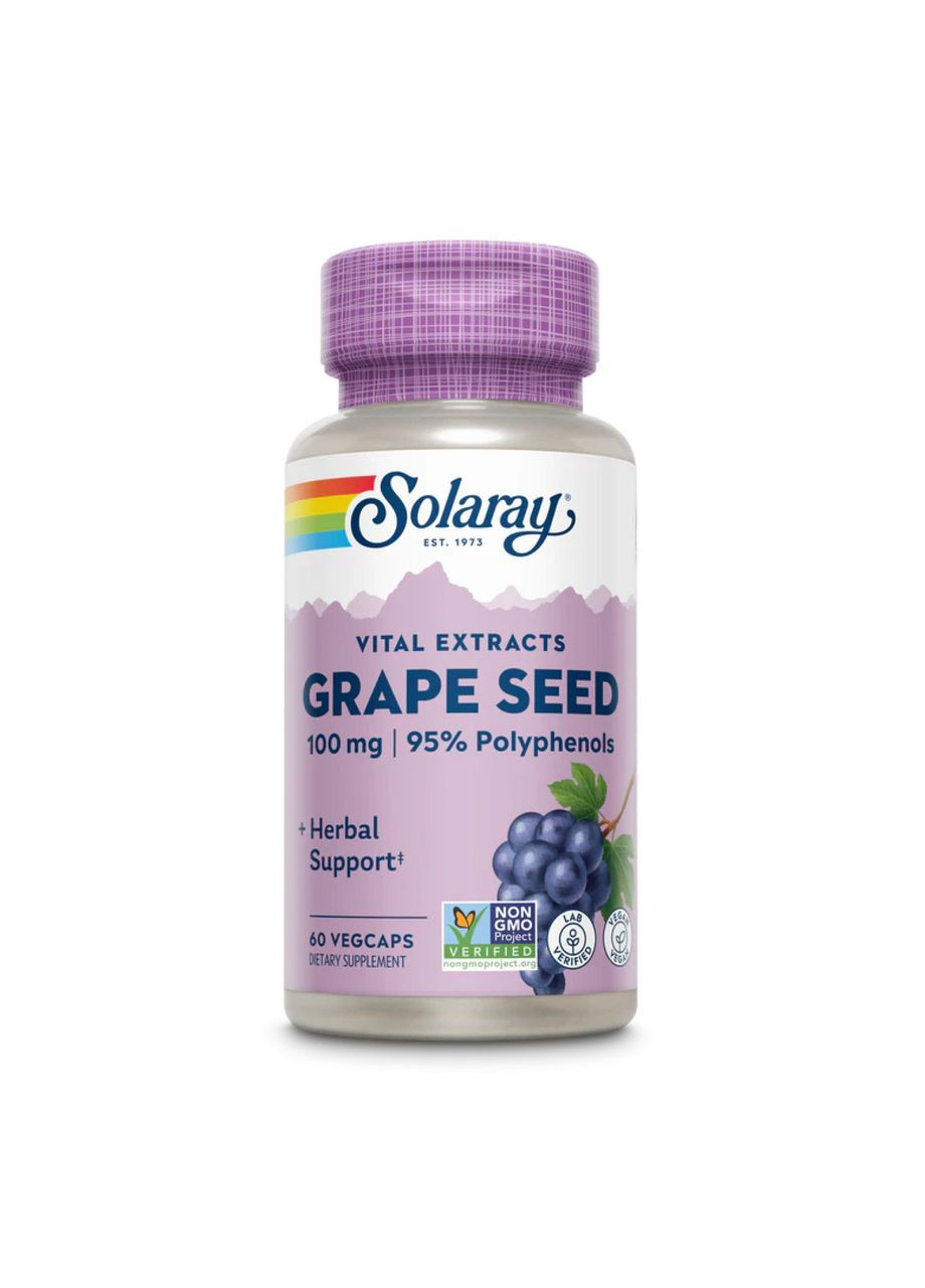Grape Seed Extract 100mg - 60 vcaps Solaray (369399701)