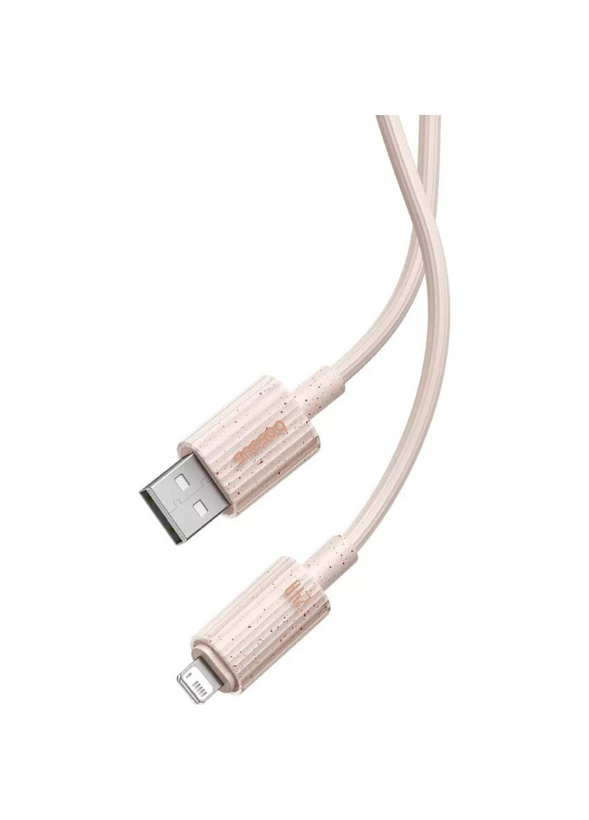 Кабель Fast Charging Cable USB to iP 2.4A 2m Wheat Pink Baseus Habitat Series (340278521)